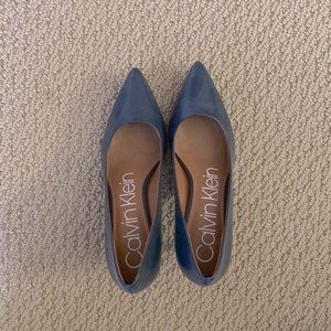 CALVIN KELIN NAVY BLUE SHOES- Like NEW!